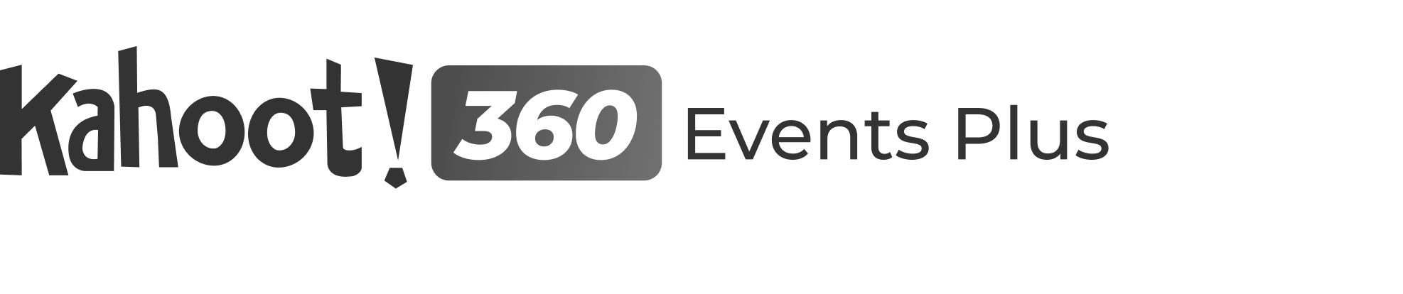 Kahoot! 360 Events Plus black logo
