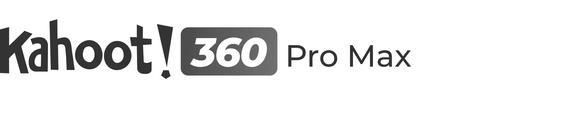 Kahoot! 360 Pro Max black logo
