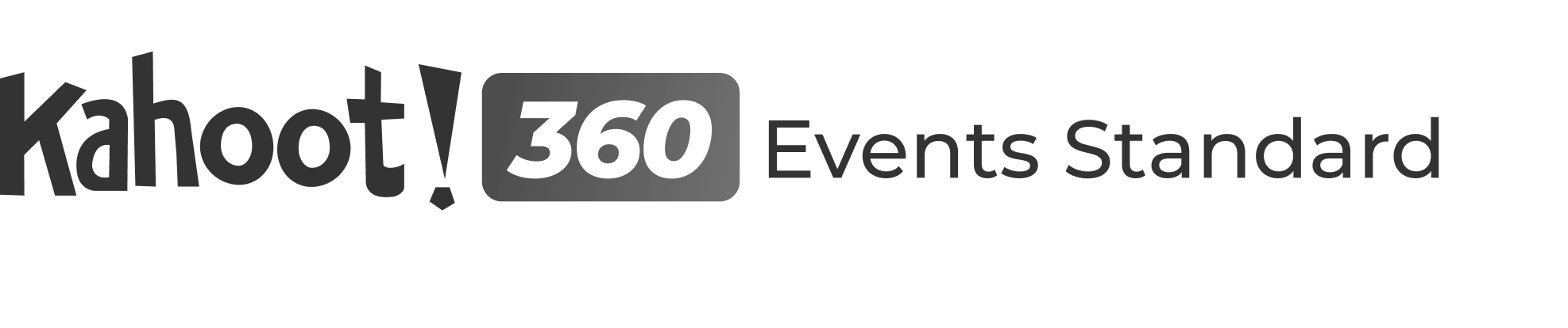 Kahoot! 360Event Standard black logo