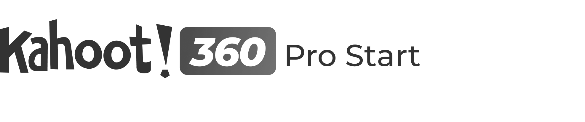 Logo Kahoot! 360 Pro Start black