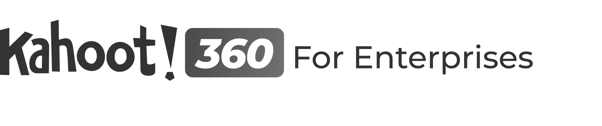Kahoot! 360 For Enterprises black logo