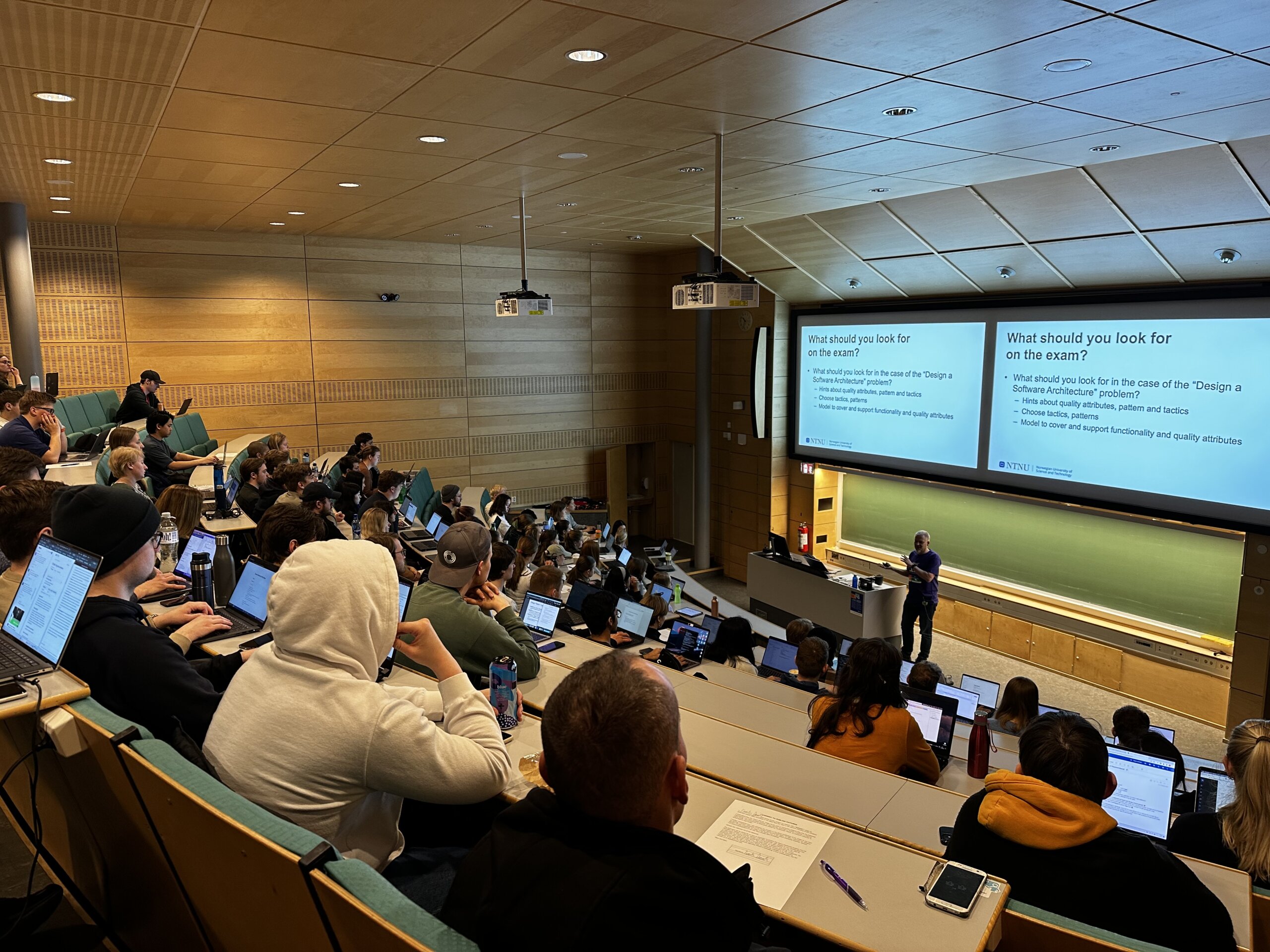 Students in a lecture class