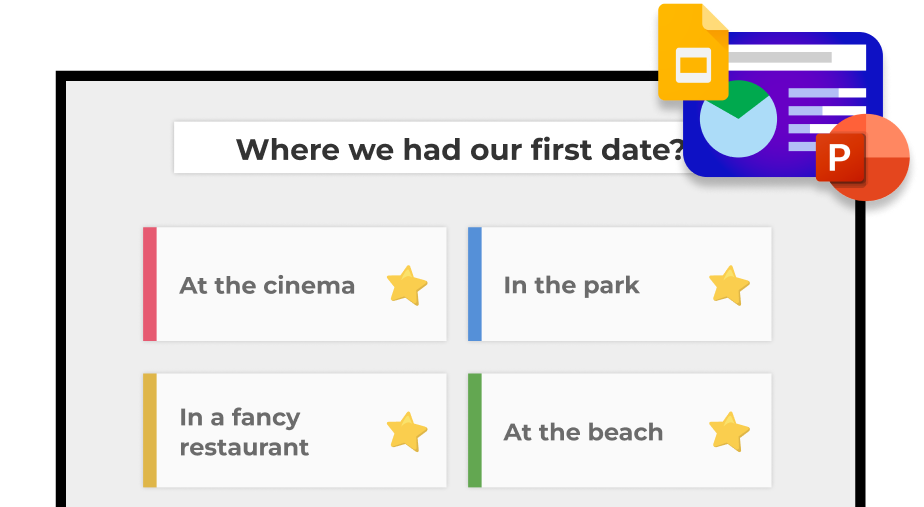 A digital screen displays a True or False question: 