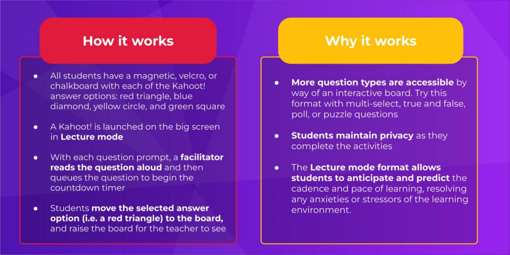 How and why bullet list