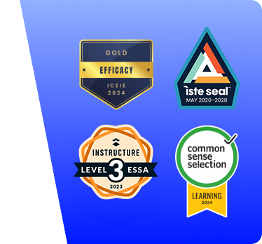 logos and blue background