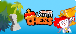 Learn chess logo and characters