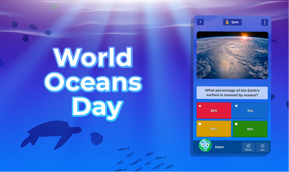 World Oceans Day on Kahoot!
