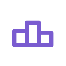 Purple podium icon