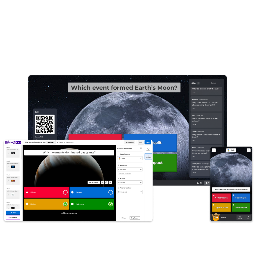 Placeholder image showing an interactive Kahoot! presentation.