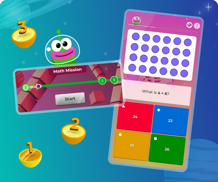 Kahoot game collectible cards showing Cat character at level 6 with Magnet, Jetpack and Fireball abilities, and Crump Rare card